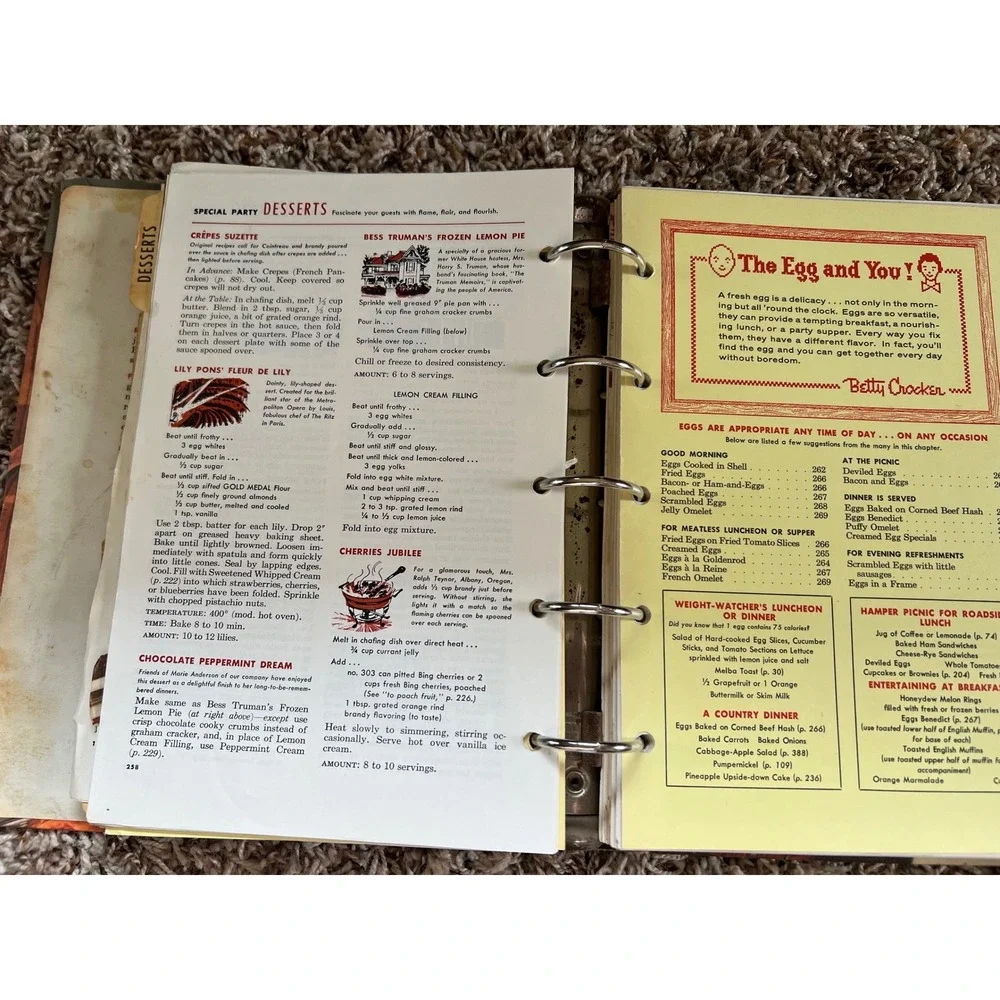 Betty Crocker's Picture Cook Book Revised and Enlarged Vintage 5-Ring Binder